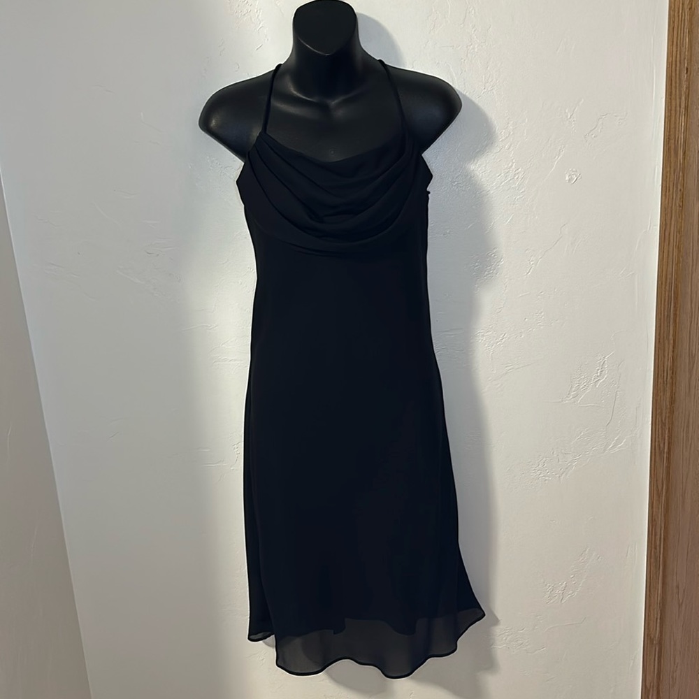 Jump Apparel Co black chiffon lined slip dress 9/10